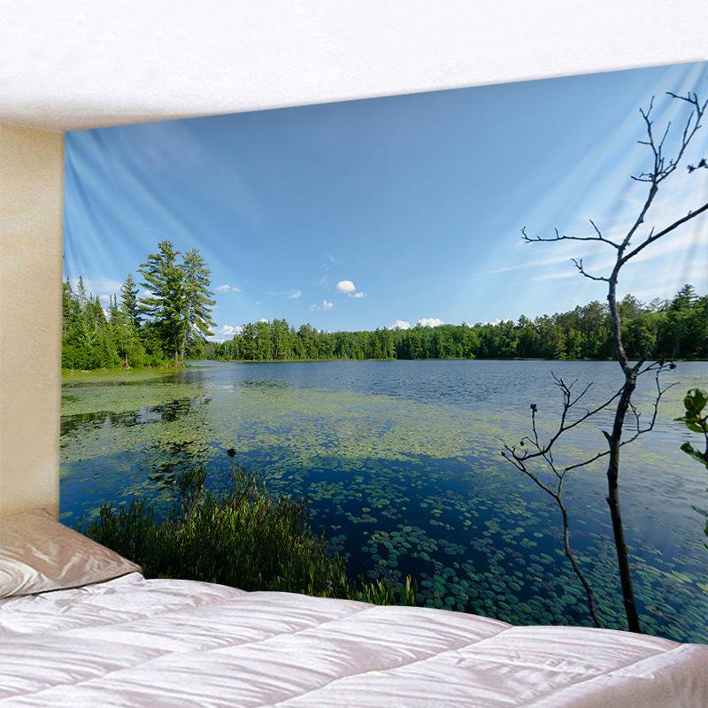 Природный Пейзаж Гобелен Красивый Тропический Лес Настенный Гобелен Хиппи Спальня Гостиная Колледж Общежитие Украшения Дома