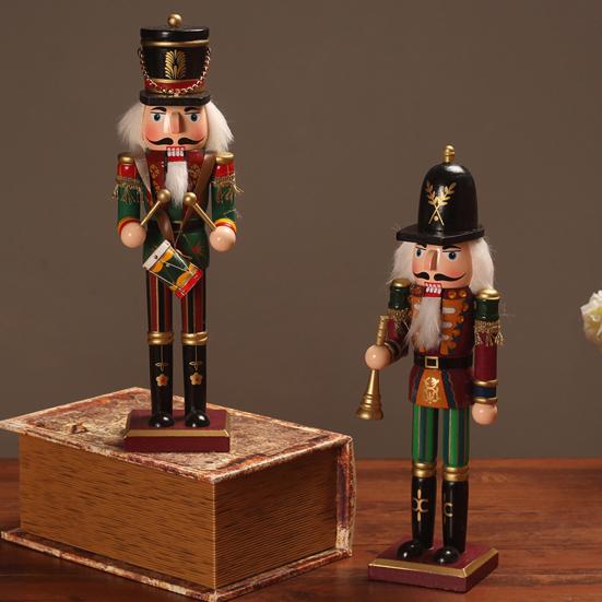 Щелкунчик орнамент, деревянный Щелкунчик, фигурка солдата, праздничное рождественское украшение для украшения дома