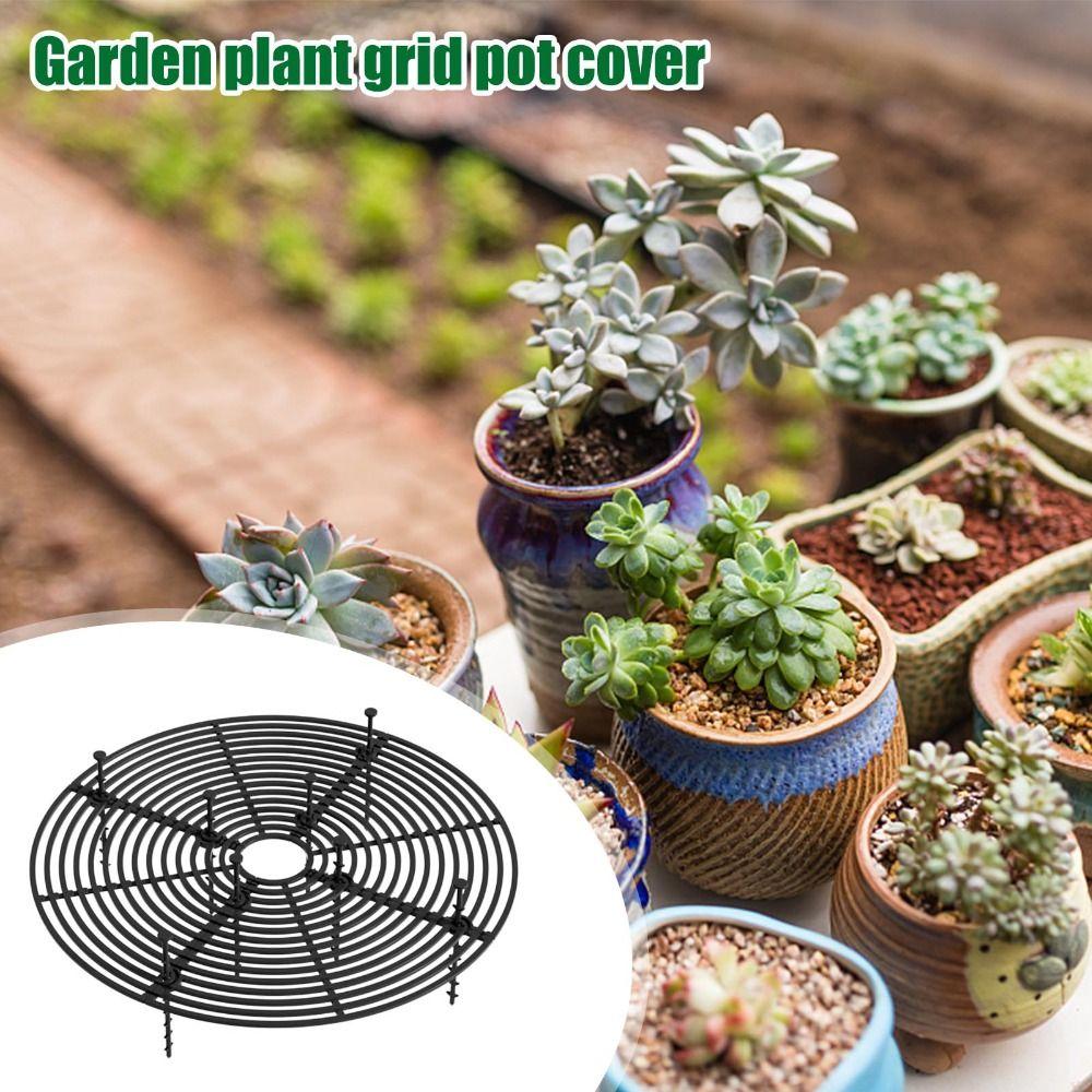 Round/Square Flower Pot Cover Cuttable Plant Protection Mesh Plant Pot Guards Dog and Cat Proof