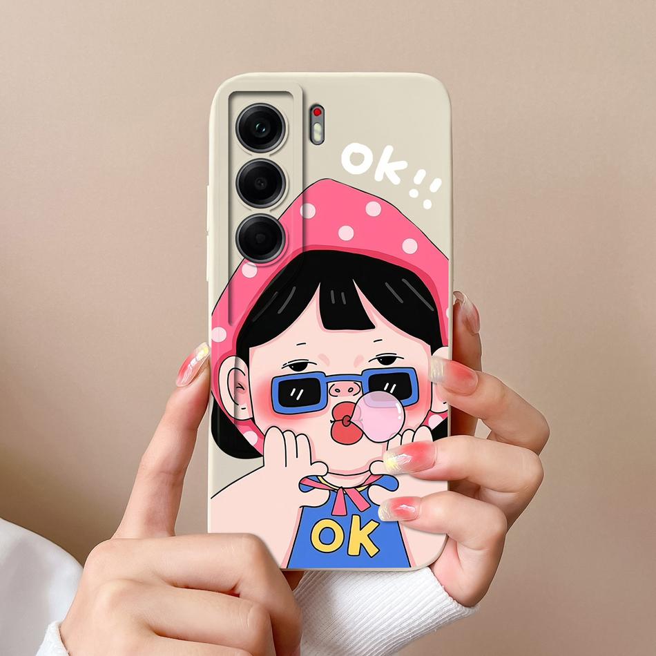 Чехол для телефона Tecno Camon 40 Pro Милые животные Мягкая задняя крышка Жидкий силиконовый корпус для телефона Camon40 Pro 4G 5G Защита от падения Funda