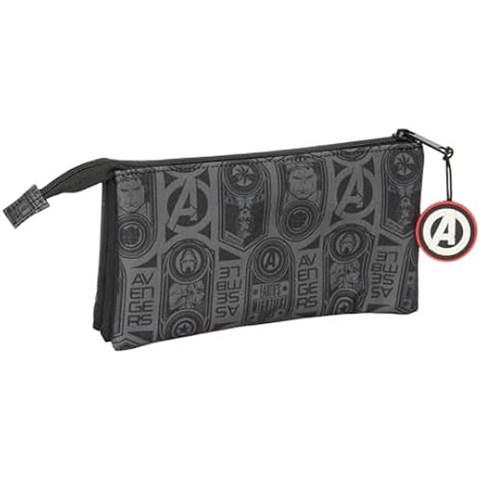 Тройной пенал - SAFTA - Мстители Вендетта - Удобный - Универсальный - Школьники