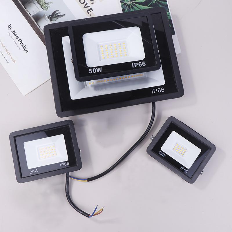 Светодиодный прожектор IP66 Водонепроницаемый AC220V 10W 20W 50W 100W Прожектор Садовый Уличный Ворота Стена Прожекторы Наружные