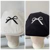 Bowknot Bow Berets Cap Y2K Women Artist Hat Vintage Newsboy Cap  Autumn