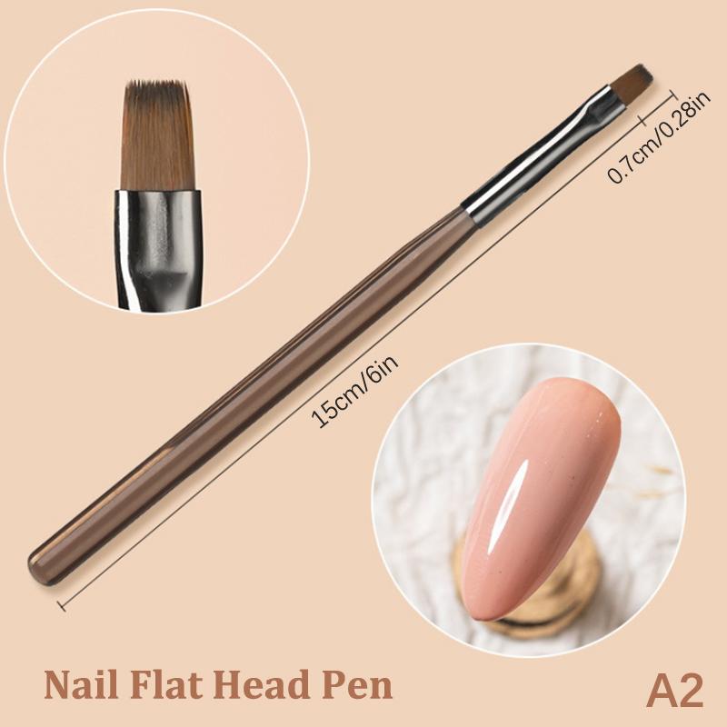 1Pcs Nail Pen Brush Sweep Pen Light Therapy Drawing Line Pen Gradient Pen Nail Brush
