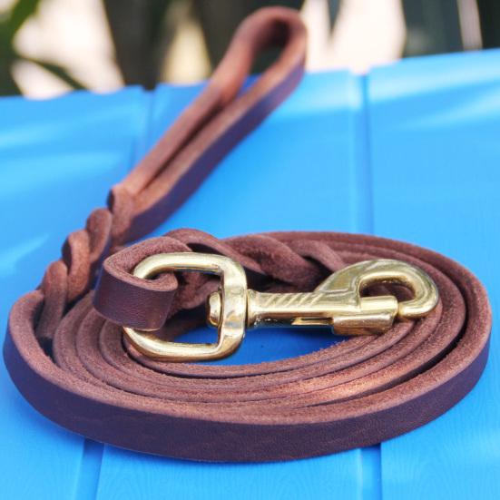 Плетеный искусственный поводок для собак, подарок, немецкий прогулочный кожаный поводок для дрессировки овчарки, товары для домашних животных