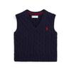 Ralph Lauren Детский мальчишеский вязаный хлопковый жилет с косами Cwposwei6820237410