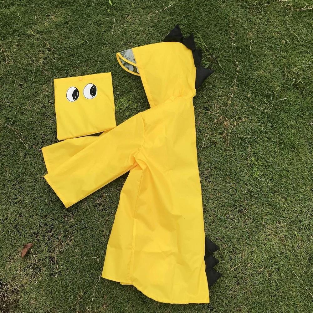 Простая версия с объемным звучанием Ins Style Coating 3D Трехмерное пончо Enbihouse Детский дождевик с динозавром