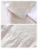 Men's Casual Long-Sleeve White Linen Shirt - Lightweight, Trendy Spring/Summer Top