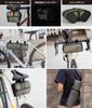 GORIX Front Bag for Road Bikes Large Capacity Handlebar Front Shoulder Bicycle Khaki Cross Mini Smartphone Storage [Separable/Divideable] Waterproof,