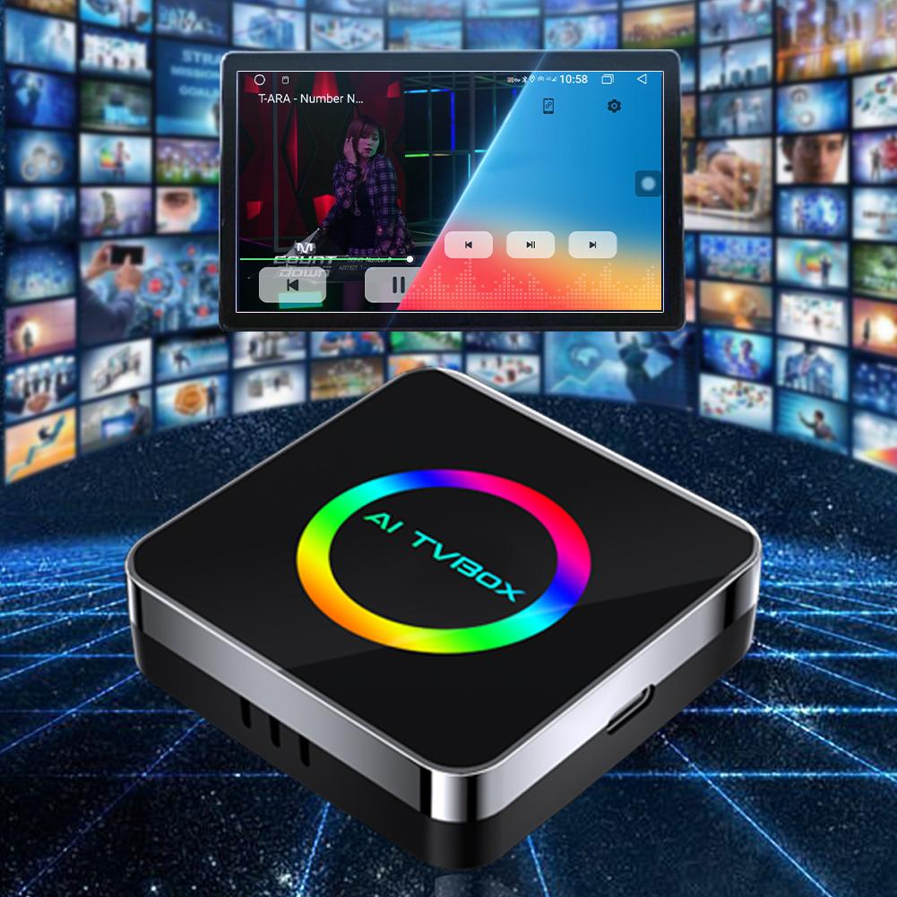 Android 13 2 в 1 Донгл для YouTube-Netflix Беспроводной Carplay/Android Auto/Адаптер Carplay к Android WiFi6 Совместимый с Bluetooth