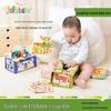Jollybaby Раннее обучение Не рвущаяся игрушка-коробка для салфеток для младенцев 0-1 год