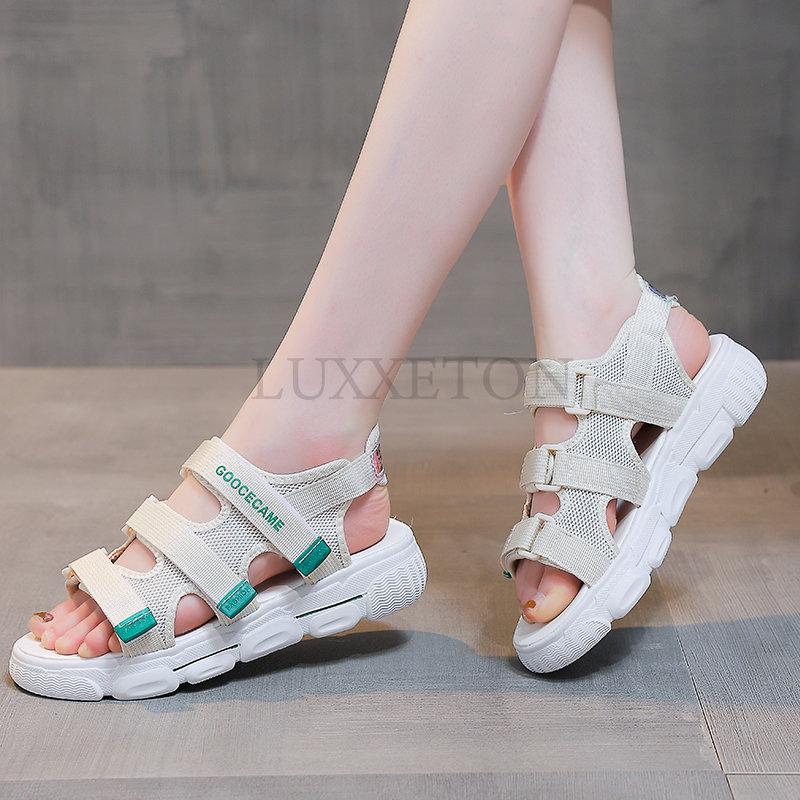 Woman Sandals Fashion Breathable Sports Outdoor Beach Causel Shoes Women Trendy Round Toe Flats Sandals Female