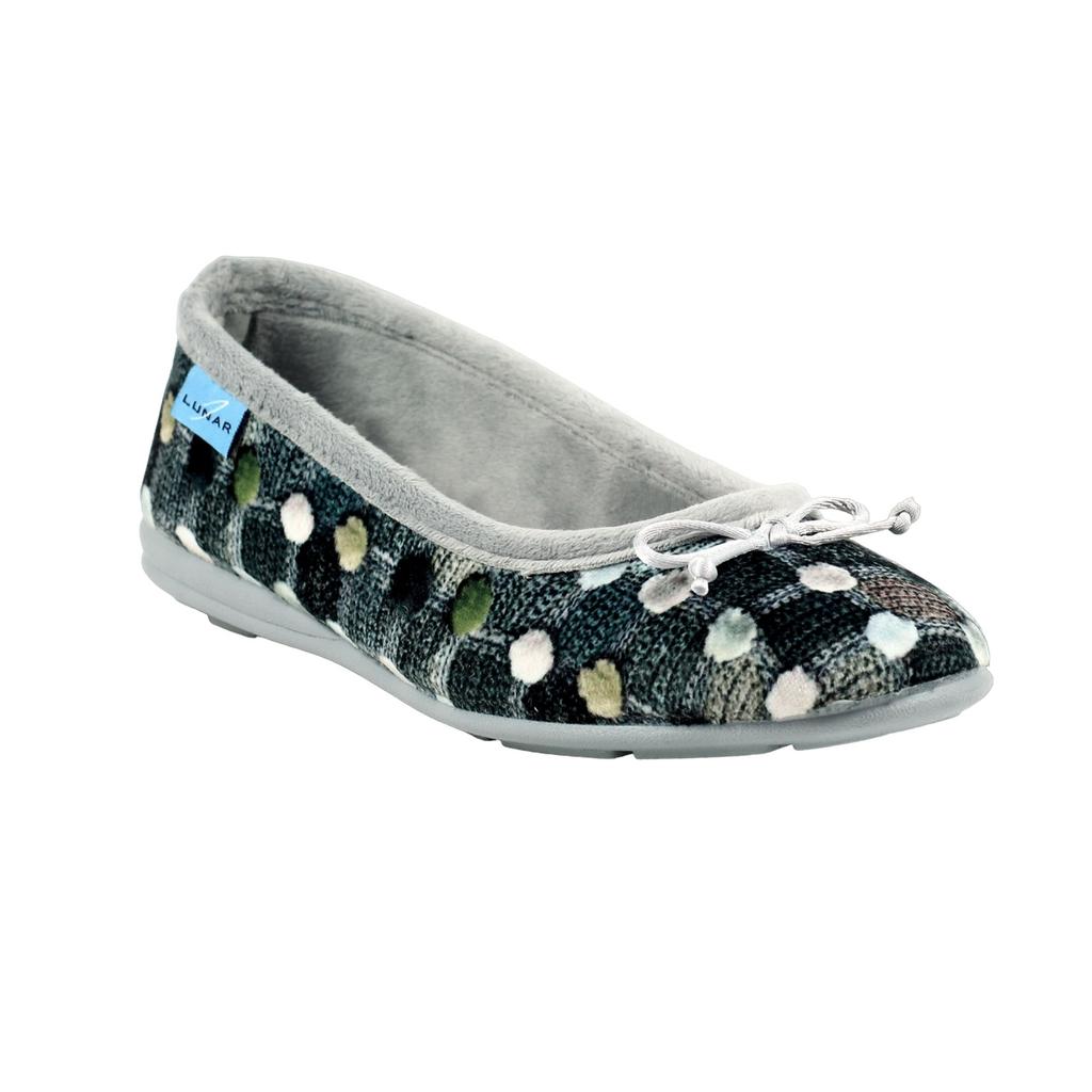Lunar Womens/Ladies Magic Spotted Slippers