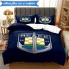 3PCS Auck-land Football Club Printed Soft Bedding Set,Including 1pc Duvet Cover And 2pcs Pillowcases Perfect for Bedroom, Dormitory, Fan gift