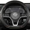 Suitable for Nissan Ultra-Thin Breathable Leather Steering Wheel Cover Suitable for Qashqai J10 J11 March Terrano2 Pathfind