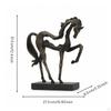 Horse Sculpture with Base Antique Bronze Rearing Statue Handcrafted for Equestrians,
