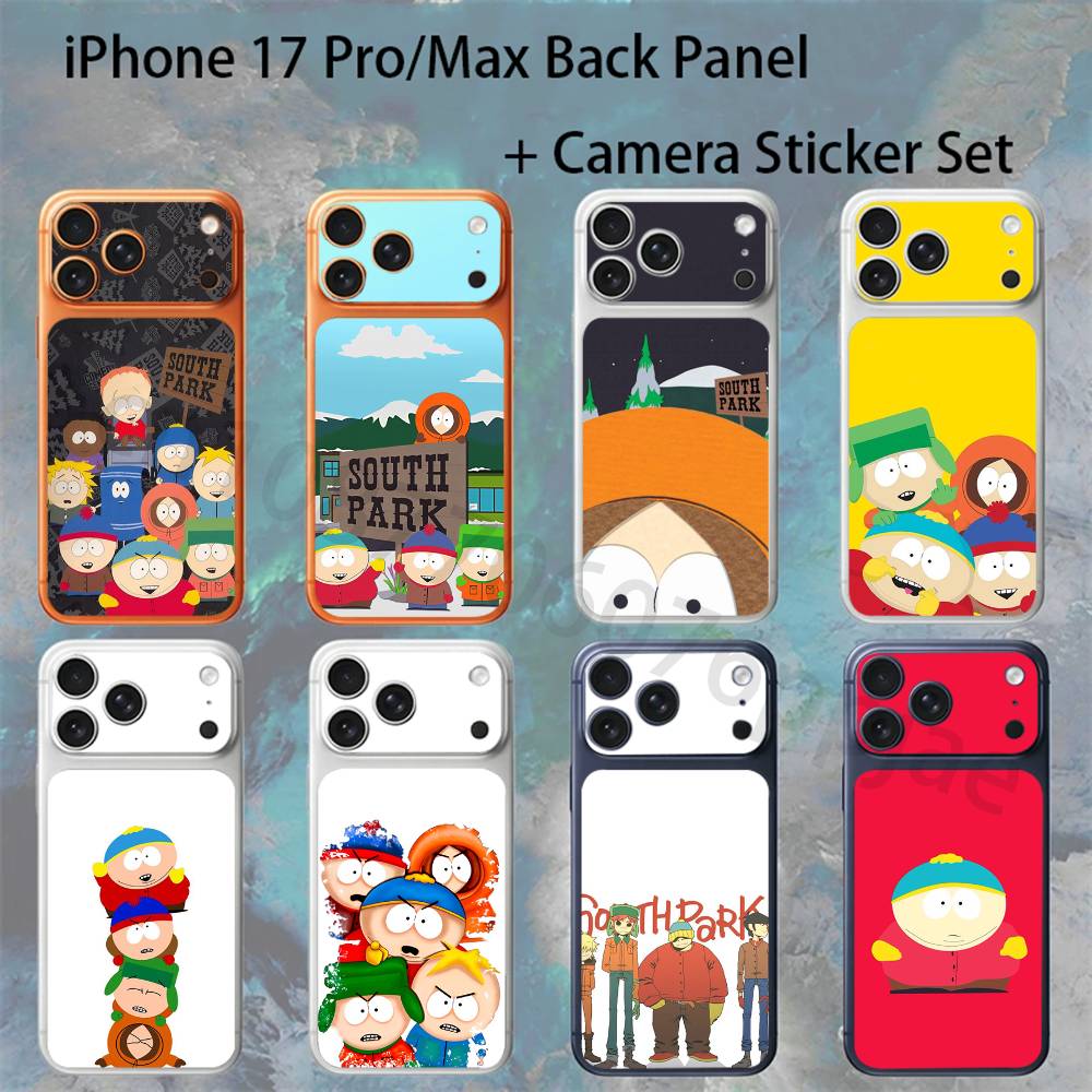 S-South P-Park For iPhone 17pro/Max Full body Back Cover Decal Skin Colorful Rear Protective Sticker Film