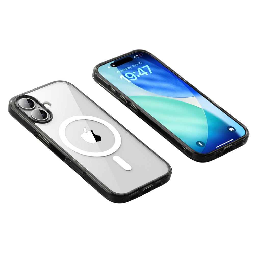 For iPhone 17 Case Compatible with MagSafe TPU+PC Clear Phone Back Cover