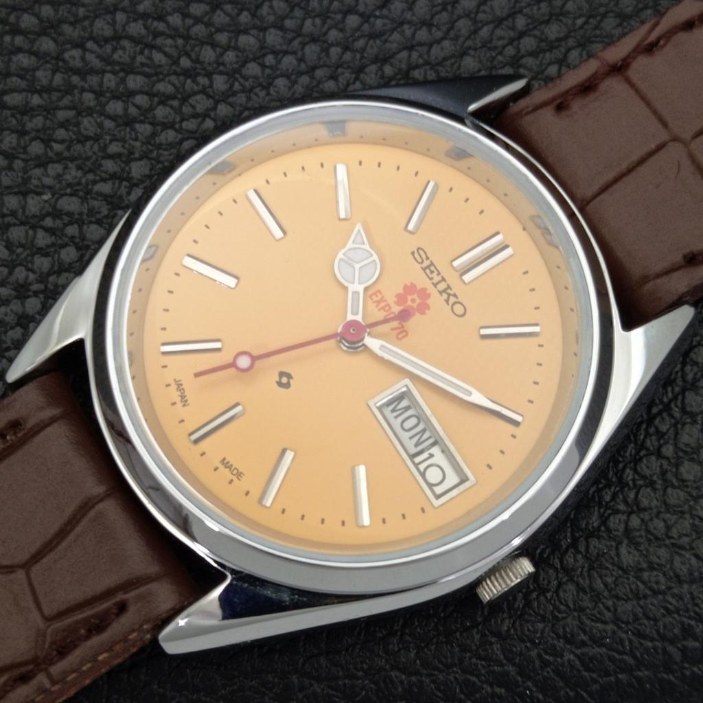 Seiko EXPO 70 АВТОМАТИЧЕСКИЕ 6309A ВИНТАЖНЫЕ ОТРЕМОНТИРОВАННЫЕ ЯПОНСКИЕ МУЖСКИЕ ЧАСЫ a441881-a