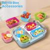 8 Pcs Silicone Lunch Box Dividers For Children Kids School Food Dividers For Bento Box Silicone Cupcake Liners Mold Baking Tools