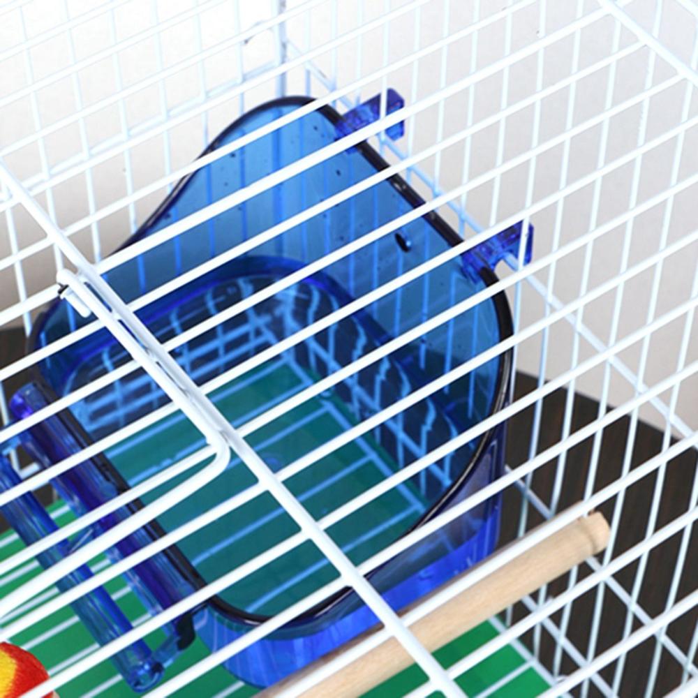 Hanging Cage Accessories Plastic Pet Shower Parrot Bathtub Bird Bath Cage Birdbath Bathing Box