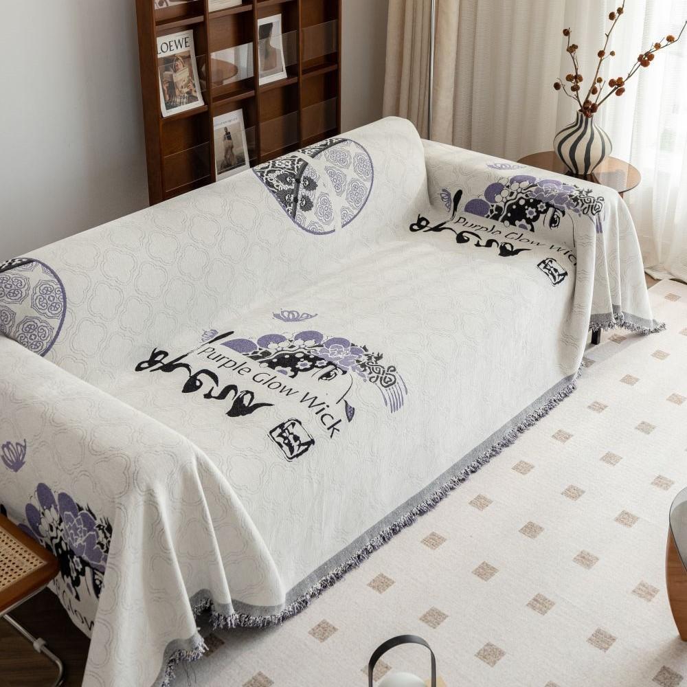 Ощущение прохлады Гостиная Диван Коврик Пледы Пекинская опера Кемпинг Пикник Одеяло Чехол Диван Чехол