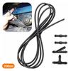 200cm Windscreen Wiper Jet Hose Tear-resistant Flexible Rubber Y-type T-type Connector Fast Connection Pipe Tube for Car