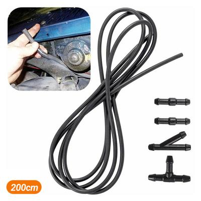 200 см шланг стеклоочистителя, устойчивый к разрыву, гибкий резиновый Y-образный Т-образный соединитель, быстрое соединение, трубка для автомобиля