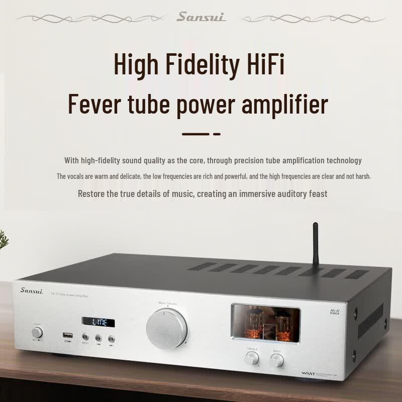 Аудиосистема SANSUI F30 HIFI с ламповым усилителем и CD-плеером (Китайская версия)