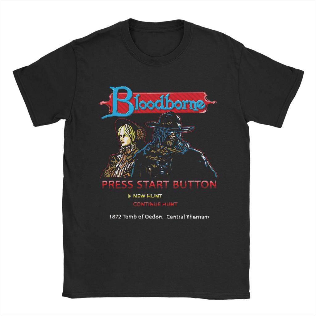 Bloodborne T-Shirt Beach  Streetwear T-Shirts 100 Cotton Trending Tee Shirt For Mens Short Sleeves Loose Top Tees