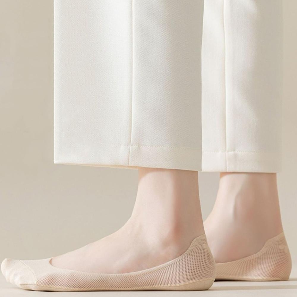 4 пары хлопковых невидимых носков-таби с низким вырезом и нескользящими носками, комплект женских носков-лодочек на лето и весну