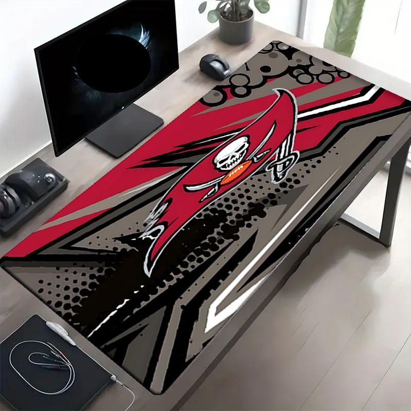 Tampa Bay Buccaneers Print Mouse Pad, Anti‑Slip Desktop keyboard Mat, for PC Laptop Gaming Working Daily Use, Cool Festival Birthday Gift