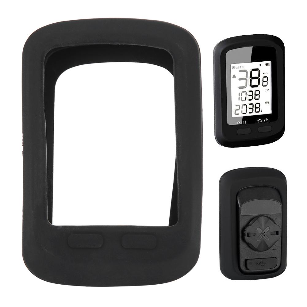 Одометр для горного велосипеда Велокомпьютер Защитный корпус Силиконовый противоударный чехол Черный