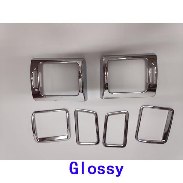 Car Garnish Cover Frame Lamp Trim ABS Front Air Condition Outlet Vent Hoods Part For Subaru XV 2012 2013 2014 2015 2016 2017