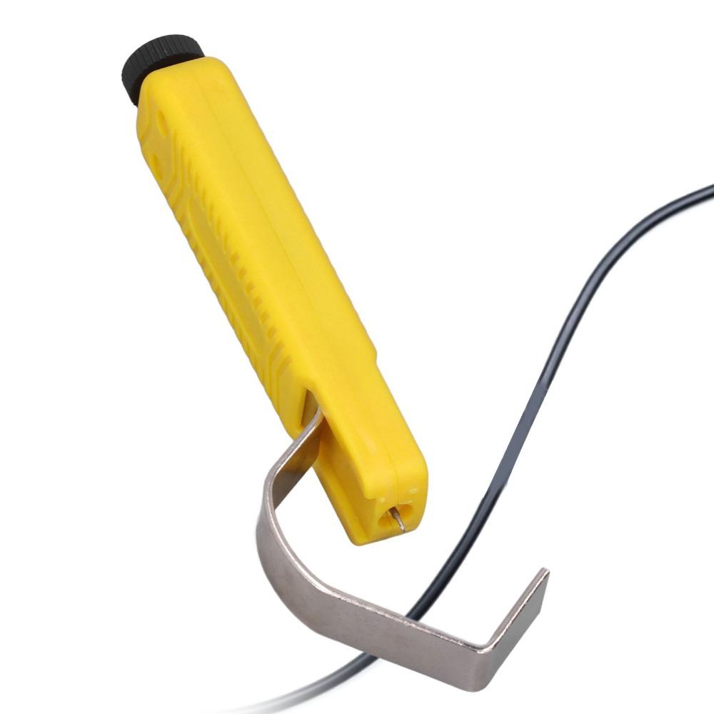 Yellow Wire Stripper Pen Durable Coax Cable Tool Multi-Conductor Wire Cutter Home Decoration