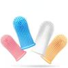 Dog Toothbrush Silicone Puppy Toothbrush Dog Tooth Cleaner Dog Finger Toothbrush for Pet Dental Care Accessories