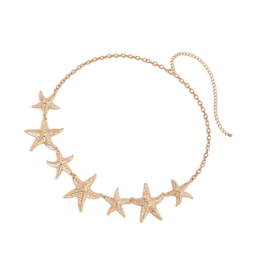 Starfish Pattern Waist Chain Beach Vacation Styles Body Chain Fashion Beachwear for Women and Beach Lover