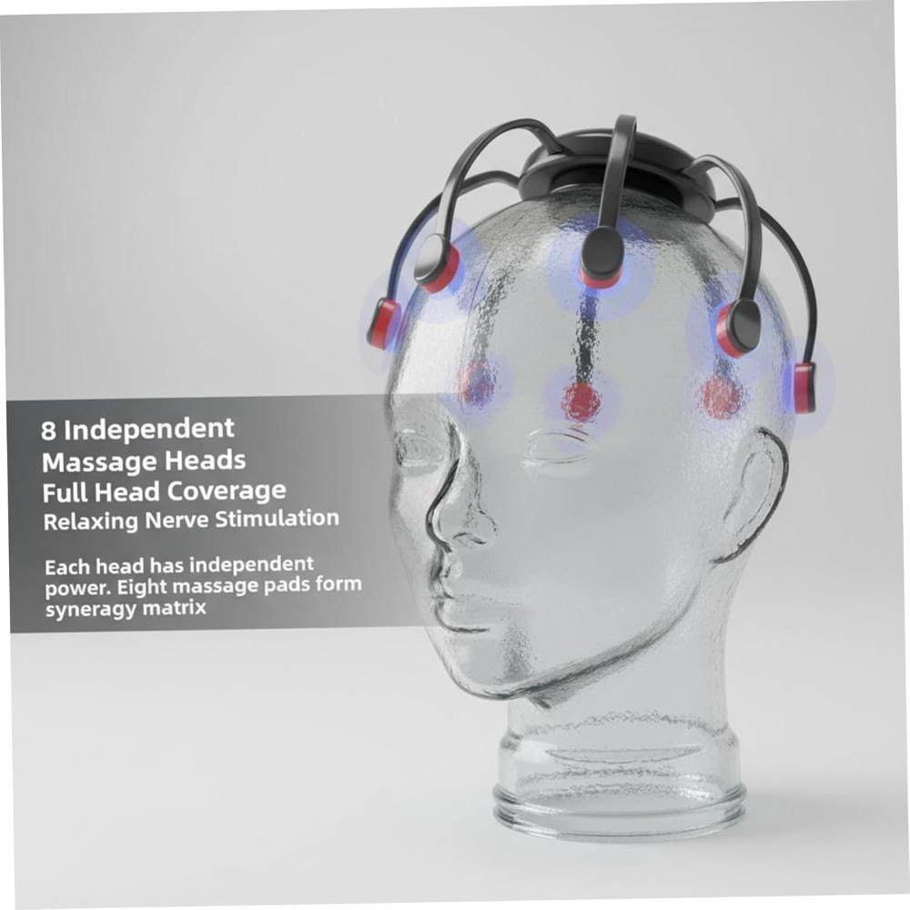 Electric Scalp Massager, 8-Claw & 5-Mode Head Massage Stress & Fatigue Relief Vibrating Automatic Head Massager for Women, Men