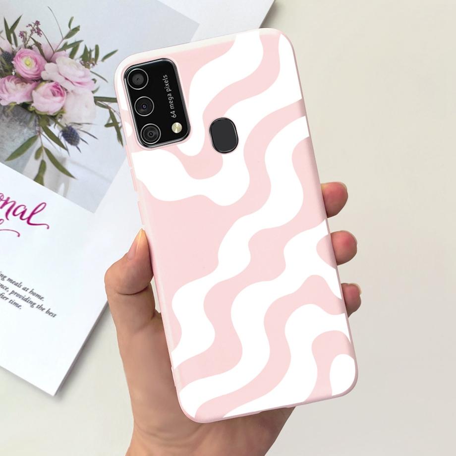 For Samsung M31 M21 2020 SM-M215F Case Ultra Soft Bumper Flower Cat Painting Housing On Smasung Galaxy M21 M 31 Funda Bumper