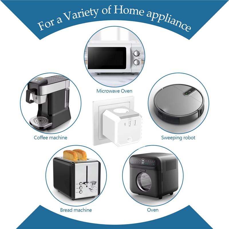 Стандартный концентратор с несколькими настенными розетками 6 в 1, тройники с 2 портами USB, портом PD, 3 розетками переменного тока и выключателем питания, адаптер питания 2500 Вт для домашнего офиса, путешествий