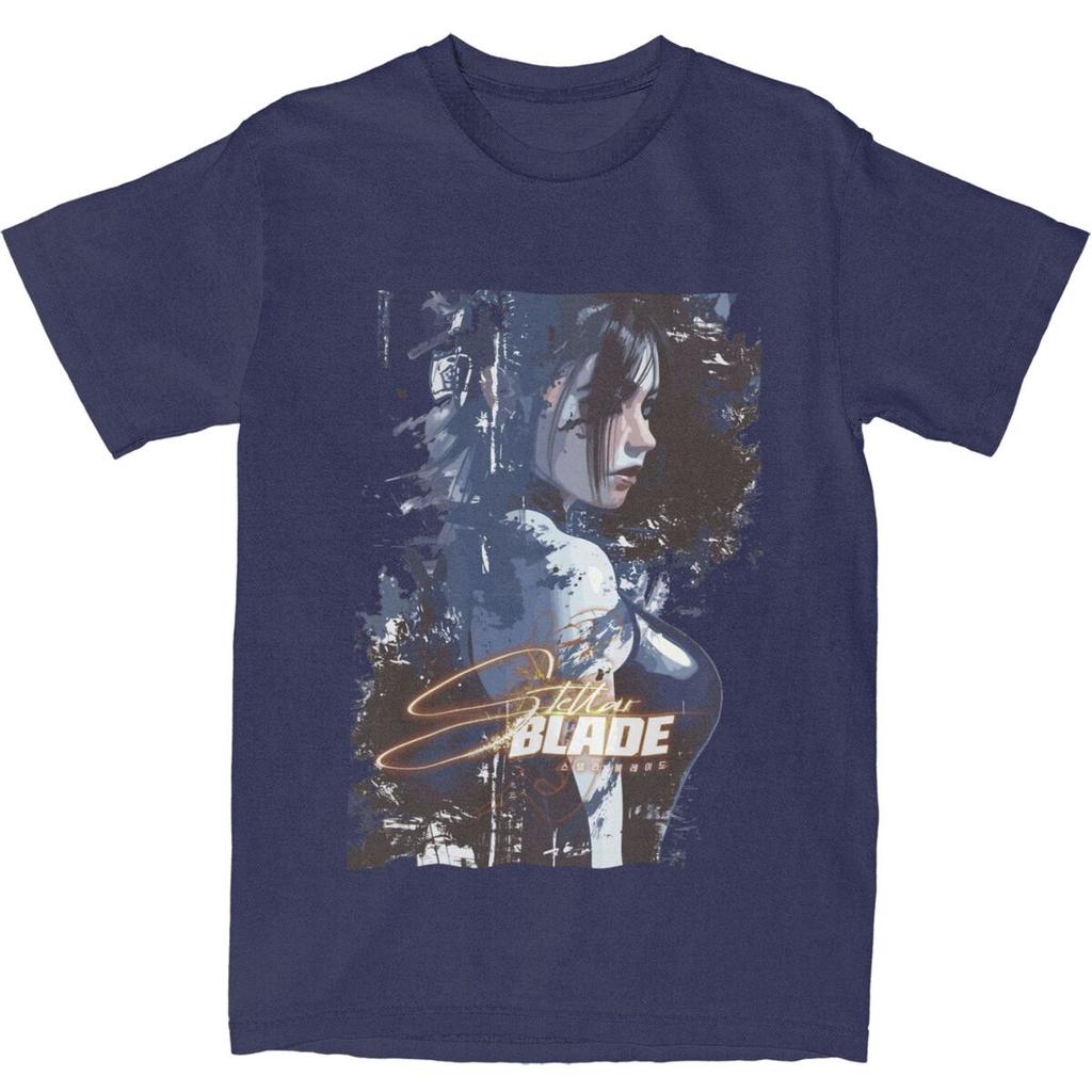 Мужские футболки с фанартами Stellar Blade, хлопковые топы, летняя футболка Y2K с коротким рукавом, футболка с круглым вырезом, новинка