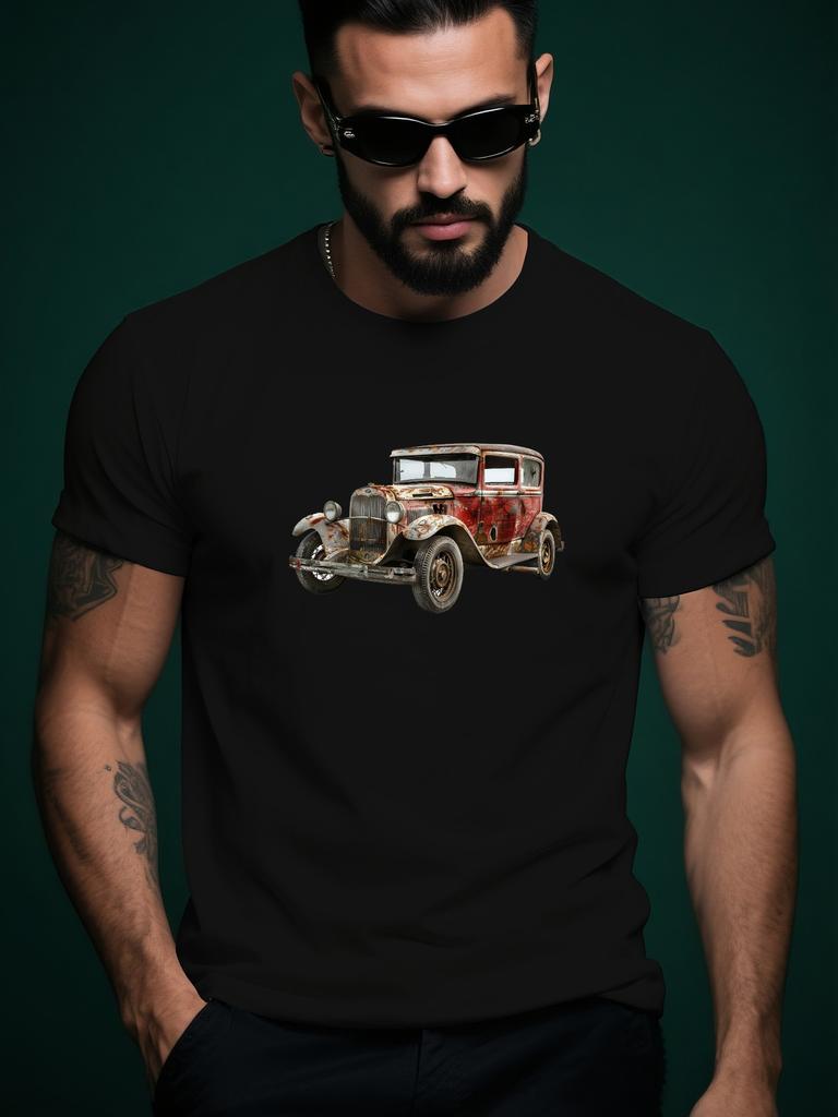 Apocalyptic Car Graphic Tshirt Graphic Casual Tshirt - Su...