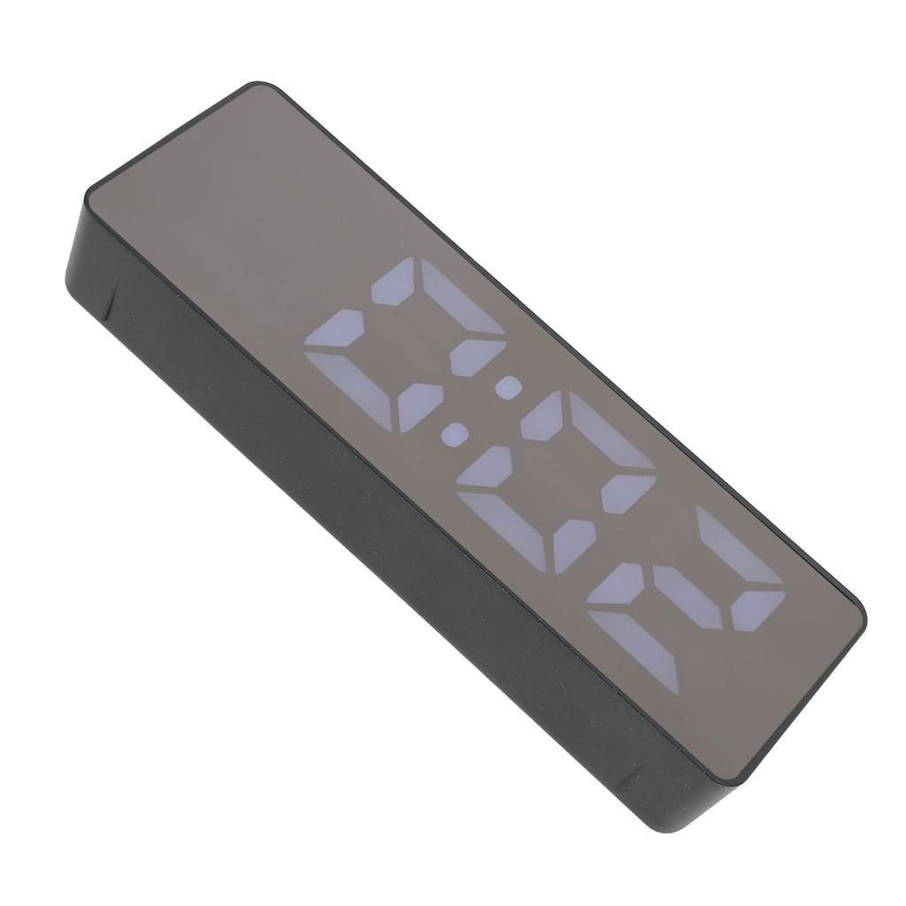 LED Digital Alarm Clock Time Date Temperature Display Stylish Look Electric Clock for Bedroom Living Room Office Black