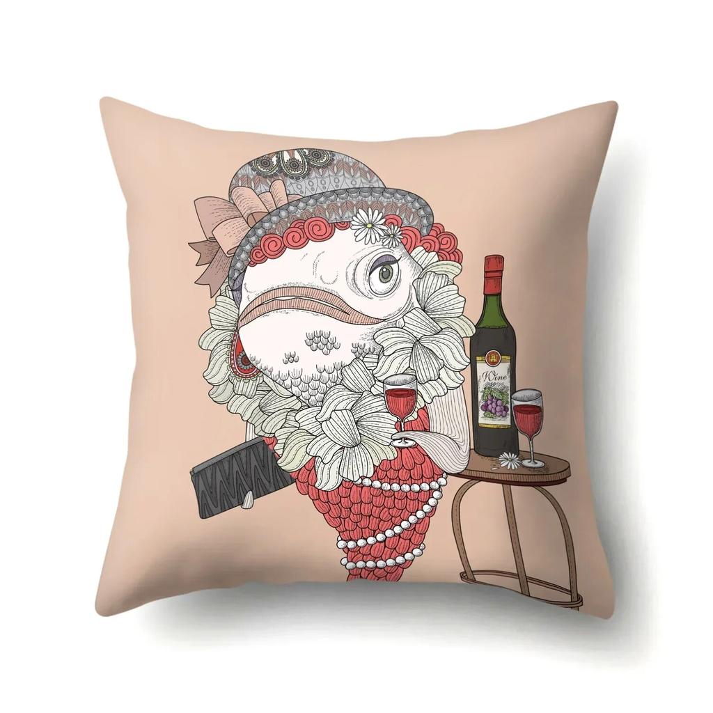 Animal Single Pillowcase Office  Waist  Sofa