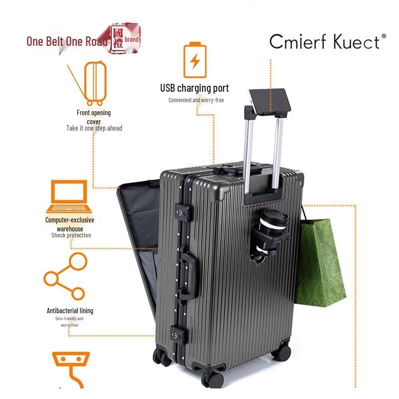 Cmierf Kuect PC Hardside Spinner Luggage