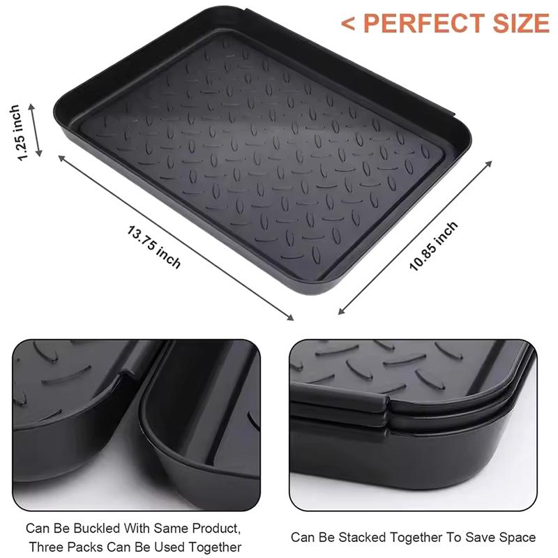 1/2/3Pcs Boot Tray Heavy Duty Shoe Mat Trays Car Shoes Storage Tray Dog Cat Bowl Mats Multifunctional Under Seat Container Box