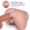 Two-point Two-color Channel Big Ass Mold Famous Device Vagina Anus Two-point Men's Jet Cup