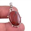 Подвеска из натурального красного драгоценного камня яшмы 925 пробы из стерлингового серебра 1,50 дюйма c9k35