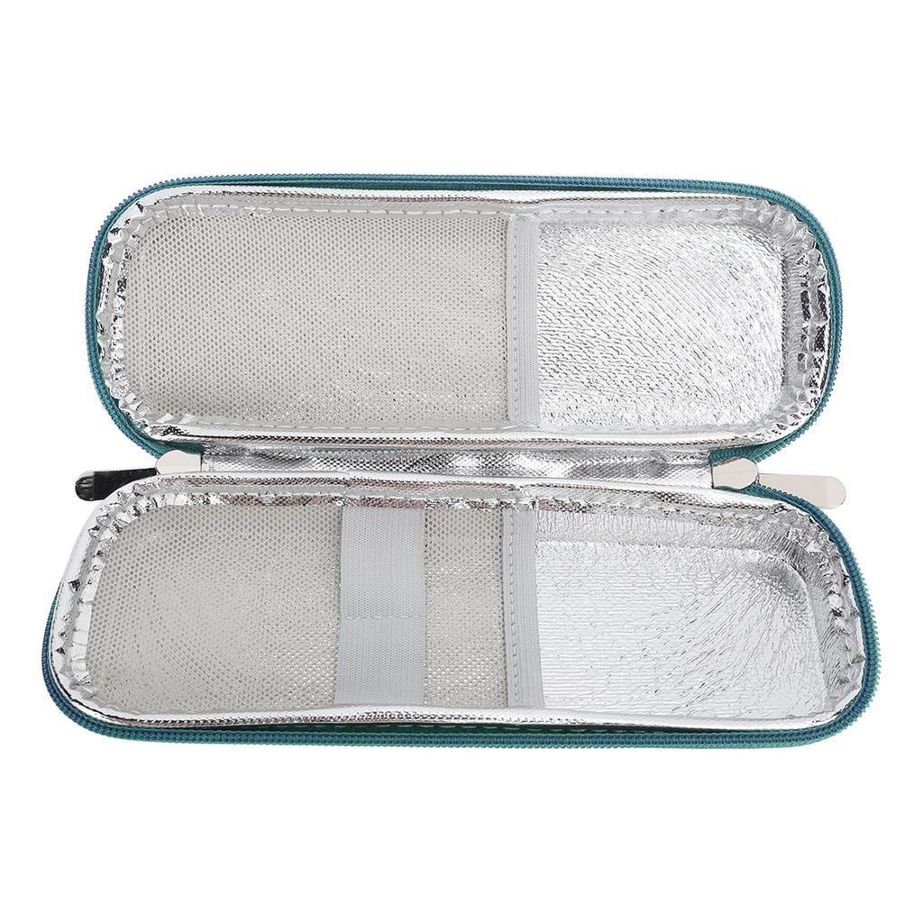 Insulin Cooler Travel Case Soft Durable EVA Compact Portable Diabetic Travel Case with 2 Ice Packs