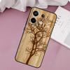 Дерево Цветок Бамбук Деревянный Чехол Для Xiaomi Redmi Note 13 Pro 14 12 11 10 9 11S 12S Redmi 15 14C 10C 12C 13C 15C Чехол